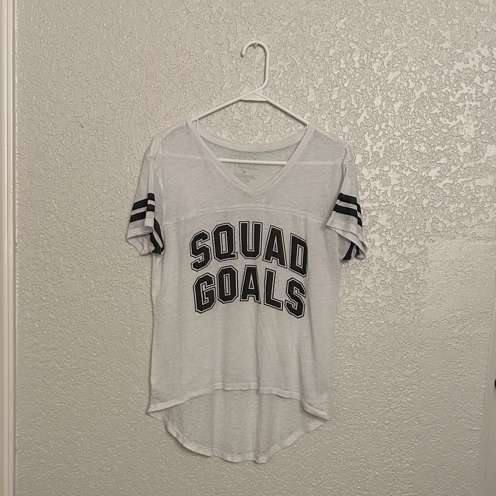 White 'Squad Goals' T-Shirt